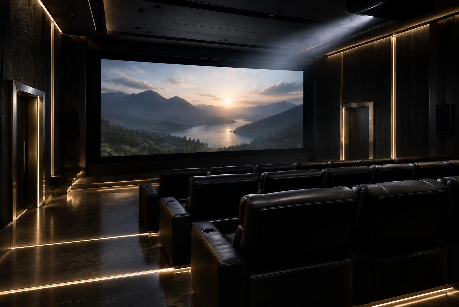 A cinematic evaluation studio inside the Luxury Richland research facility